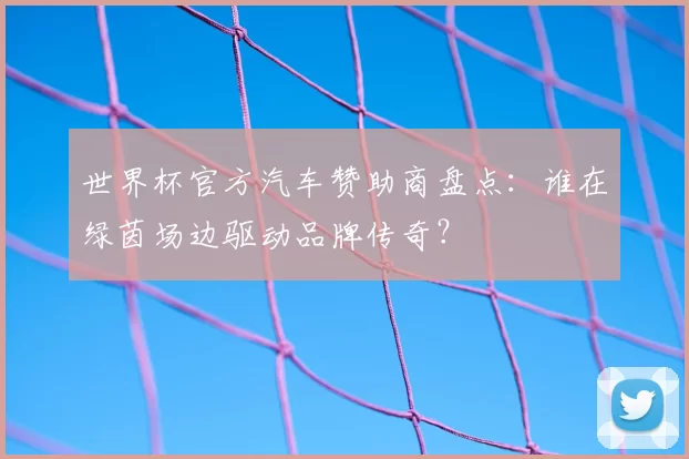 世界杯官方汽车赞助商盘点:谁在绿茵场边驱动品牌传奇?